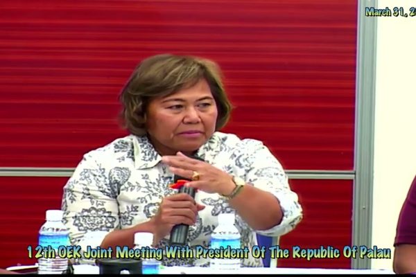 12th OEK, The Senate Joint Meeting with The Republic Of Palau President 3.31.26