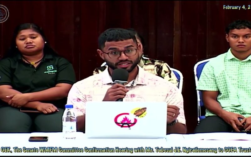 12th OEK, The Senate WMFM Confirmation Hearing with Tabesul Ngirailemesang to COFA Board Of Trustees