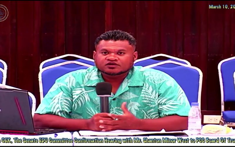 12th OEK, The Senate EDU Committee Confirmation Hearing with Shanton Minor West to PCC Board